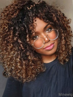 Curly Wigs for Black Women Afro Curly Wig with Bangs