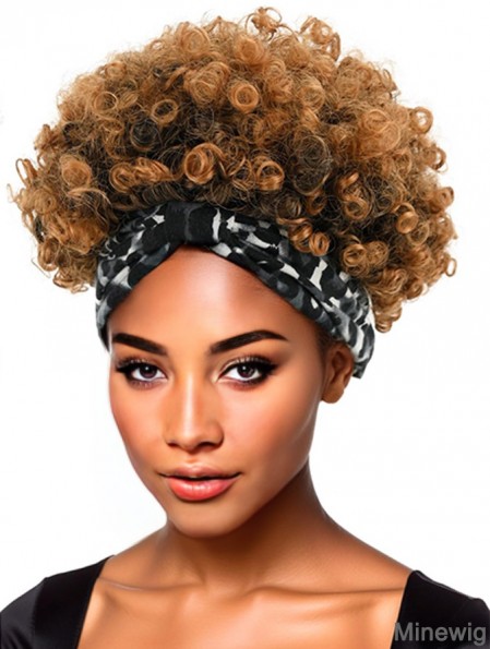 Headband Wig Kinky Curly Wigs for Black Women Short curly wig