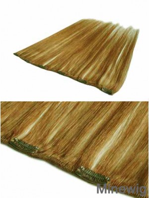 Discount Blonde Straight Remy Human Hair Clip In Hair Extensions