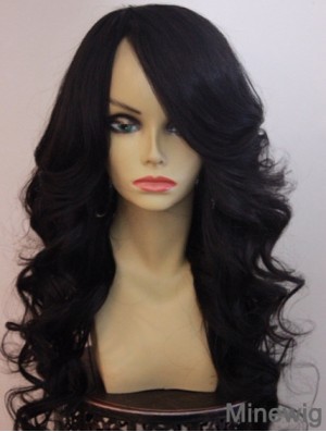 20 inch Lace Front Long Wavy With Bangs Best Front Lace Wigs For Black Woman UK