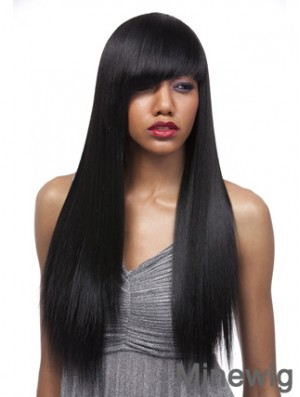 24 inch Black Lace Front Wigs For Black Women