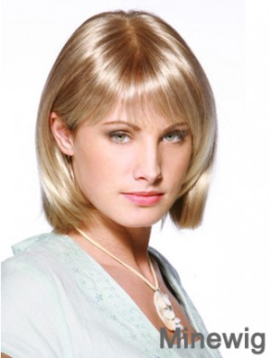 Lace Front Chin Length Straight Blonde Fabulous Bob Wigs