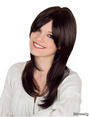 Long Layered Straight Brown Fashion Synthetic Wigs