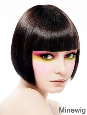 Capless Short Straight Black Incredible Bob Wigs