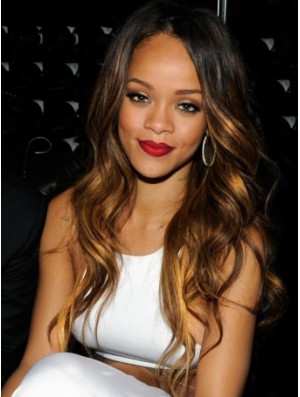 Ombre/2 Tone Wavy Layered Lace Front 22 inch High Quality Rihanna Wigs