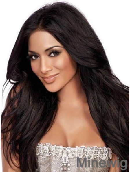 Brown Straight Lace Front Fashionable 24 inch Kim Kardashian Wigs