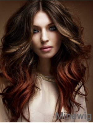 Best Ombre/2 Tone Long Wavy Layered 20 inch Human Lace Wigs