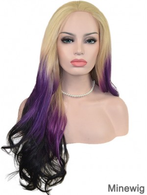 22 inch Ombre/2 Tone Long Without Bangs Wavy Great Lace Wigs