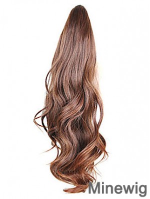 Style Wavy Brown Ponytails